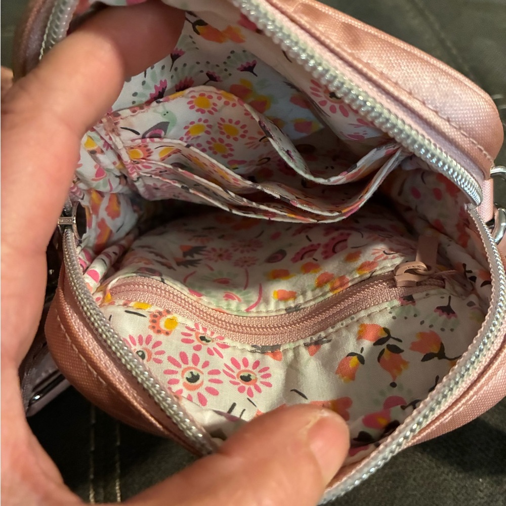 Vera Bradley Rose Gold Quilted Crossbody Bag - Picture 5 of 5